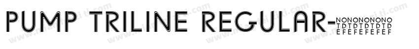 Pump Triline Regular字体转换